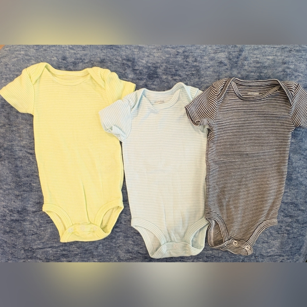 3-6M Striped Kids One Piece Set